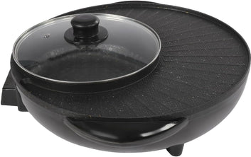 2 in 1 Indoor Non-Stick Electric Pan